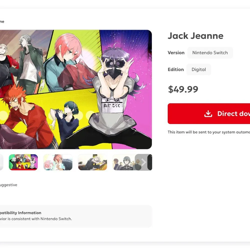 Jack Jeanne, Nintendo Switch Game, Music, Narrative adventure, Simulation - Picture 3 of 3